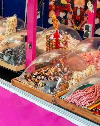 Bunte Haribo Fruchtgummi-Spezialitäten