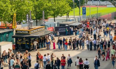 Imbiss- und Cateringstände beim Linkin Park Konzert in Düsseldorf
